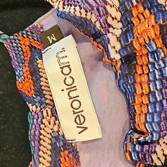 💕VERONICA M💕 Sleeveless Blouse ~ Multi-Color Print Medium NWOT - Picture 6 of 8